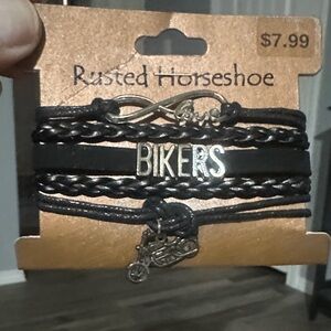 Black Bikers Bracelet